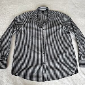 Hugo Boss Button Up Long Sleeve Striped Shirt Men XXL